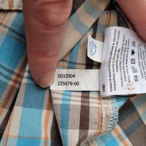 MEC Organic Cotton Casual Men's Plaid Outdoor Hiking Button Up XXL - Picture 8 of 11